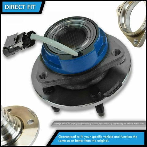 Two Piece Front Wheel Hub And Bearing Set For Four Wheel Drive Vehicles Direct Fit Bolt In For Easy Install Left And Right Front Sides With Premium Tapered Roller Bearings Hub Assembly BHA53737 To Replace Worn Hubs And Restore Smooth Steering