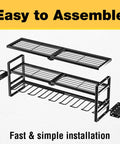 Built Tough Power Tool Organizer Wall Mount For Garage And Workshop, 32 Inch With 8 Slots, Cordless Drill Hanger assembly view