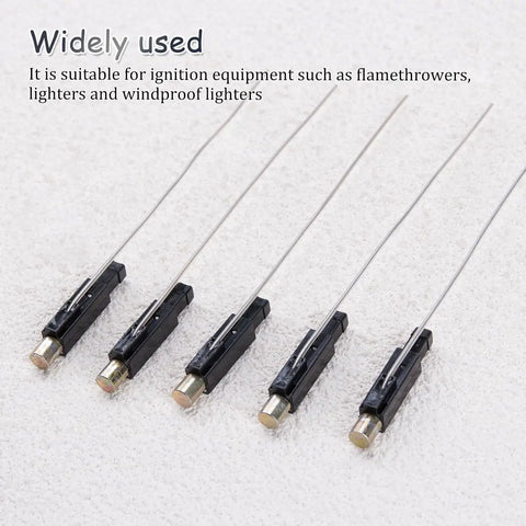 10Pcs Piezoelectric Igniter Kit With Copper Cap Wires for gas fireplaces, water heaters, stoves; displayed on a light surface.