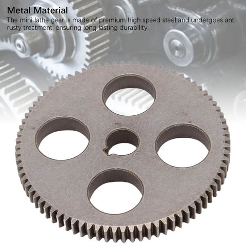 T80 Mini Lathe Gear Replacement Part For MX 210 WM 210 8x16 Lathe Machine High Speed Steel Milling Component