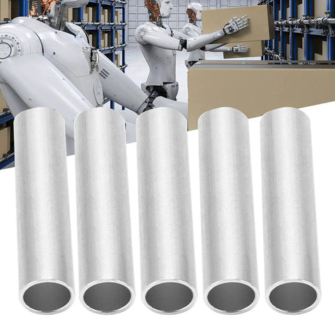 Ten Pack Aluminum Robot Tubes 12mm OD 10mm ID 50mm Length Built Tough And Lightweight For DIY Robotics And Industrial Projects High Strength Replacement Parts For Robotic Frames