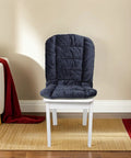 Plush Heated Seat Cushion With Backrest For Office Chair, Electric Warmer Pad With Snug Fit And Fast Warm Up For Work Home Use, Soft Fullbody Support Comfort on a chair.