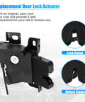 Mustang Trunk Latch Actuator DR3Z-5443200-A for Ford 2010-2014 tailgate lock mechanism with release cable in lock and unlock views