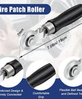 Tire patch roller from All In One Tire Patch Kit 24 Plus 3 Pieces For Puncture Repair With 36 46 60 Mm Patches, ergonomic grip