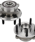 Front And Rear Wheel Hub And Bearing Assembly For Ford Edge Flex Taurus Police Interceptor Sedan Lincoln MKS MKT MKX 2WD And AWD Models Pair Bolt On Easy Install Heavy Duty OE Replacement Direct Fit
