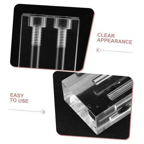 High Precision Engine Oil Viscosity Tester And Demo Stand For Car Oil Analysis Accurate Oil Comparator For Engine Maintenance And Diagnostic Testing Gearhead Ready Tool For Engine And Transmission Oils, clear acrylic close-up