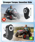 Beefy 24V Brushless Motor Gearbox For Kids Ride On Cars, 3250 RPM 150W Replacement shown with ride-on vehicle