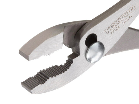 Close-up of the jaw of a Slip Joint Pliers Set Three Piece Six And A Half Inch Eight Inch And Ten Inch With Universal Jaws For Gripping
