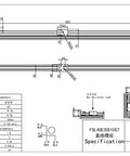 Dead Reliable Aluminum Mini Linear Stage Built Ridiculously Tight With Nema 23 Stepper Motor And Smooth G1610 Ballscrew For Sweet CNC Motion Control Plus Massive 300Mm Stroke Table technical drawing with dimensions and specifications.