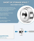 Heavy Duty Neodymium Mounting Magnets With Screws, 40 Lbs Holding Power, Countersunk Holes for Flush Screw Seating