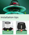 Pro Grade Replacement Filter Set For Wet Dry Vacuum Cleaners 5 Gallon And Above installation tips showing 90304 filter use
