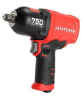 Red and black 750 ft-lbs Beefy 1/2 Inch Air Impact Wrench Delivers 750 Ft Lbs Torque in a Lightweight Composite Body with Variable Power Settings