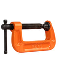 Two Inch C Clamp For Woodworking And DIY Projects, Beefy 400 Pound Load, 1 Inch Throat Depth, Rugged Steel Build, Quick Clamp Action