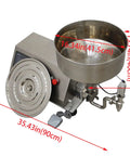 Pro Tier Rotary Pump Filling Unit For Thick Sauces Honey Butter And Cream Smooth Operator Action With No Drama 220V Heavy Duty Solid Motorized Pump Assembly with stainless bowl and controls.