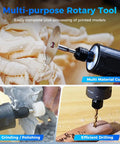 Cordless Rotary Tool Kit With 6 Speed Settings And 24 Accessories For Sanding Polishing Drilling Engraving And DIY Crafts