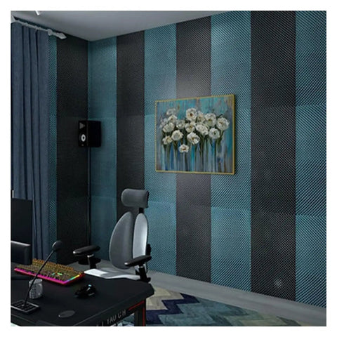 Heavy Duty Self Adhesive Soundproofing Foam Sheet, 3CM Thick Acoustic Insulation Roll, Fire Retardant Noise Dampening Mat in a home studio.