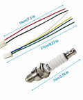A7TC spark plug with CDI cable harness for Six Pin DC CDI Box With CDI Cable Harness Connectors For CG Series Vertical Engine ATVs