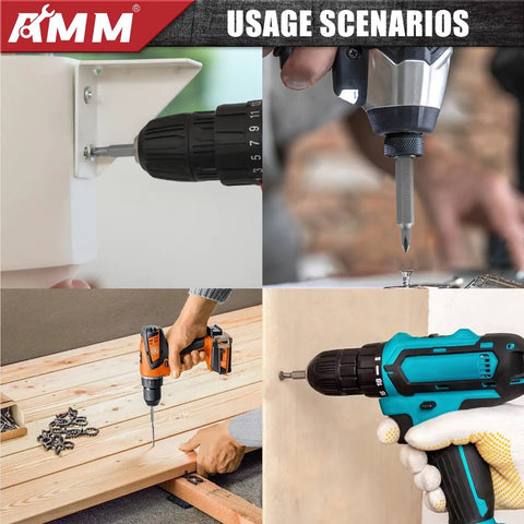 Usage scenarios for Rock Solid 232 Piece Screwdriver Bit Set Forged From CRV Steel Impact Driver Bits in various applications.