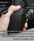 Solid Kick Upgrade For Your Ride Using This Clean Black Leather Car Gear Shift Knob Cover with textured grip and breathable design.