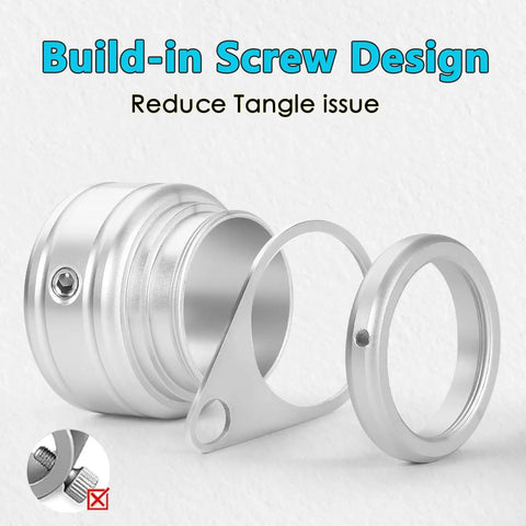 Premium Aircraft Grade Aluminum Flag Pole Rings with smooth screw design for easy installation and tangle reduction.