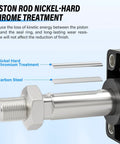 Piston rod with nickel-chromium treatment, part of Pneumatic Air Cylinder 32mm Bore 150mm Stroke Double Acting With Screwed Piston Rod Single Rod