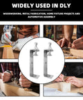 2 Pack 304 Stainless Steel C Clamps With 120mm Wide Jaw Opening for DIY woodworking and metalwork projects