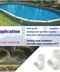 Applications for Workhorse 10 Pack Half Inch White PVC Tee Pipe Fittings 3 Way Slip Socket Connectors