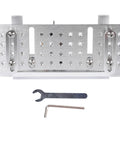 Badass Aluminum Alloy Belt Grinder Knife Jig With Hella Smooth Angle Adjustment And Heavy Duty Dual Press Plates for precise blade sharpening.