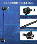 Front Sway Bar End Link Kit For Ford Escape EcoSport Fiesta RAV4 Mazda CX5 CX9 Tribute And More Durable Front Stabilizer Link Replacement Direct Bolt On Fit With Superior Bushings For Smoother Handling And Quieter Ride black steel sway bar link with ball joints