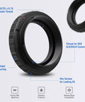 T2 T Ring Camera Adapter For Canon EOS SLR DSLR Cameras And Telescopes Metal Photo Adapter For Astrophotography product image