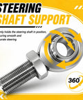 Heavy Duty 3/4 Inch Heim Joint Rod Ends Kit With Jam Nut For Steering And Suspension Upgrades shown from the side for accurate steering support.