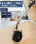 Soft Close Toy Box Hinges With Lid Support For Wooden Chests And Trunks, installed on wooden chest for safe closure