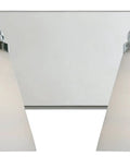 Hudson 4 Light Chrome Vanity Light Fixture Wall Mount Sconce For Bathroom Bedroom Or Mirror 29.75 Inch Long Damp Rated Modern Vanity Lighting With Warm Diffuse Glow