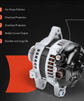 Plug And Play Direct Fit Alternator Replacement For Toyota Corolla Matrix 2011 2012 2013 1.8L 12V 100A 110A with 6 Groove Clutch Pulley