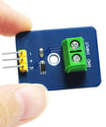 Analog Piezo Vibration Sensor Module for Arduino DIY Kit Plug And Play Ceramic Piezo Disc With Analog Output Dope For Prototyping Robots And Vibration Sensing Projects Case Pack Of Five EK1952, blue PCB with screw terminal