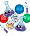 Science Lab Balloons Set For Mad Scientist Themed Parties Including Erlenmeyer Flask And Test Tube Balloons