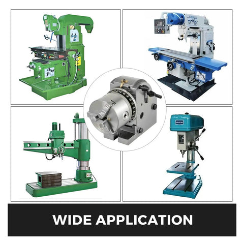 Badass Heavy Duty Dividing Head Indexing Kit With 4 Inch Three Jaw Chuck Mt2 Tailstock For Cnc Milling Grinders in diverse machine setups.