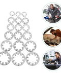 Internal Tooth Locking Washers Set In Stainless Steel 300 Pieces Star Shape Lock Washers layout with automotive usage