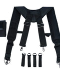 Heavy Duty Tool Belt Suspenders With Padded Straps For All Day Comfort And Back Support Construction Bag Harness for carpenters.