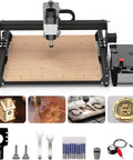 3 Axis Cnc Router Engraver Badly Crushing Wood And Acrylic Projects Delivers Slick Precision With A Roomy 430X390Mm Bed and touch panel.