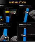 Installation guide for 120 Pack Cable Clamp Set With Rubber Cushioned Stainless Steel Conduit Clamps In Six Sizes
