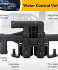 Oem Grade Heater Control Valve Water Flow Regulator Fits Bmw F01 F02 F10 5 7 Series, close-up of valve with black housing and connectors.