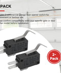 Beefy Replacement Garage Door Opener Limit Switch 23-10041 For LiftMaster Commercial Operators SPDT shown in packaging, 2-pack