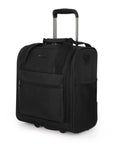 16 Inch Underseat Carry On Luggage With Wheels 3 In 1 Design That Transforms From Rolling Suitcase To Shoulder Bag And Handbag