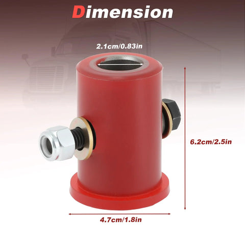 Road Warrior Shifter Isolator Bushing Kit For Eaton Fuller Heavy Rigs Replacement Fits Freightliner Kenworth Peterbilt Mack Volvo K3399 MS99-63399 red metal bushing detailed view