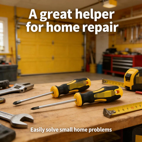 Ultimate Multi-Purpose Screwdriver Set With Ergonomic Non-Slip Cushion Grip Handle Designed For Heavy Duty Work and Precision Repairs