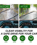 Before and after use of Toyota Tundra And Sequoia Wiper Blades Set Heavy Duty 26 Inch Driver Side And 23 Inch Passenger Side