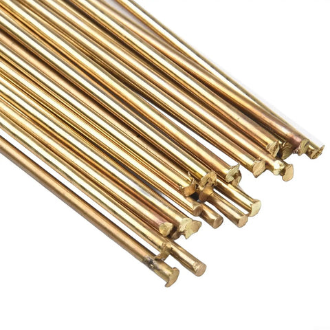 Top Tier Brass Brazing Rods For Oxyacetylene Gas Welding 25cm length showing multiple rods made of brass alloy.