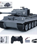 1/24 Scale RC Tiger I Battle Tank With Infrared Combat, remote control military tank for adults, accessories in view