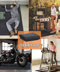 6.6 By 8.5 Foot Garage Floor Mat For Under Cart And Golf Cart Parking Oil Spill Mat With All Weather Backing Non Slip Reusable